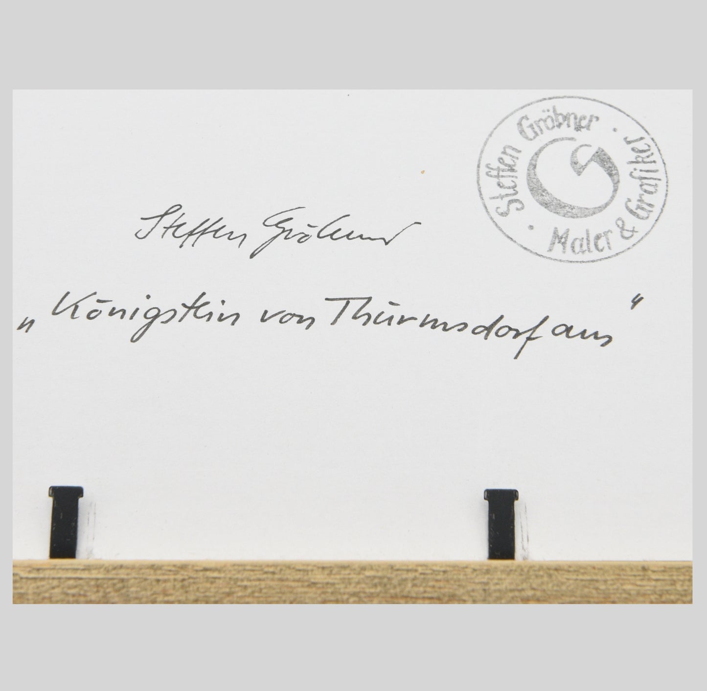 Ölgemälde "Königstein von Thürmsdorf aus" Steffen Gröbner