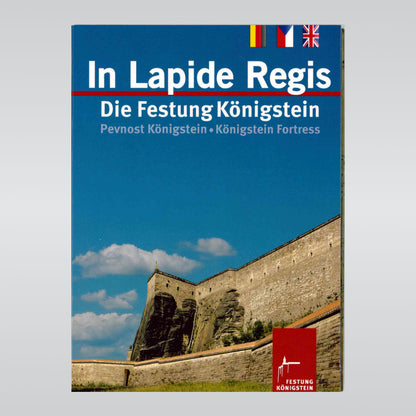 DVD In Lapide Regis, Deckel mit Festungsmauer unter blauem Himmel in welchem der Titel steht, über Titel Sprachangaben. Deutsch, Tschechisch, Englisch