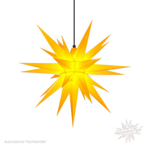 Herrnhuter Stern, 70 cm, gelb, Kunststoff