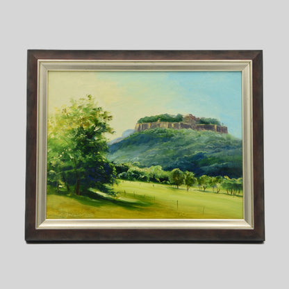 Ölgemälde "Königstein von Thürmsdorf aus" Steffen Gröbner