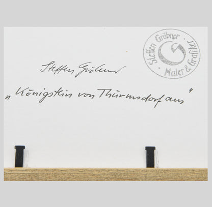 Ölgemälde "Königstein von Thürmsdorf aus" Steffen Gröbner