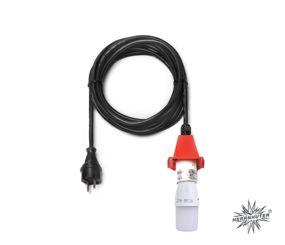 schwarzes Kabel für Außensterne mit roter Kappe, A4, A7