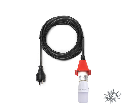 schwarzes Kabel für Außensterne mit roter Kappe, A4, A7