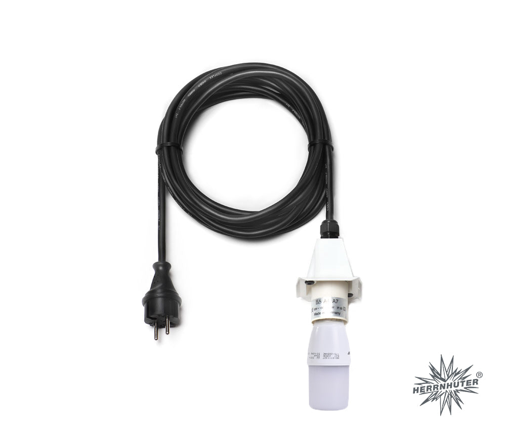 schwarzes Kabel für Außensterne mit weißer Kappe, A4, A7